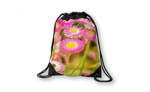 Everlasting Daisies, Kings Park Drawstring Bag design by Dave Catley featuring Kings Park wildflowers namely everlasting daisies available from our MADCAT.RedBubble.com store.