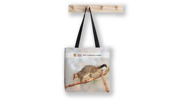 Kyle the Brushtail Possum, Native Animal Rescue Tote Bag featuring Kyle the Brushtail Possum, Native Animal Rescue available from our MADCAT.RedBubble.com store.