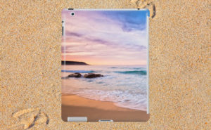 Moonscape, Bunker Bay iPad Case design by Dave Catley featuring sunset walk on the Bunker Bay Beach available from our MADCAT RedBubble store.