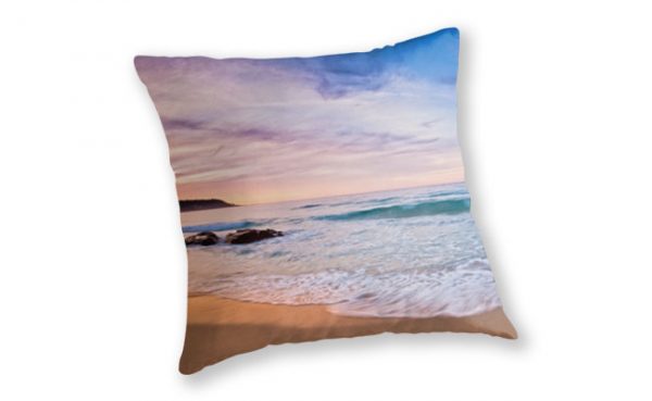 Moonscape, Bunker Bay Throw Pillow design by Dave Catley featuring sunset walk on the Bunker Bay Beach available from our MADCAT.RedBubble.com store.
