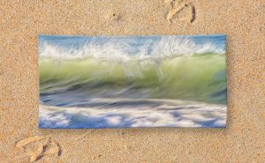 Natural Chaos, Quinns Beach Beach Towel design by Dave Catley featuring Waves breaking at Quinns Beach available from our Dave-Catley.pixels.com store.