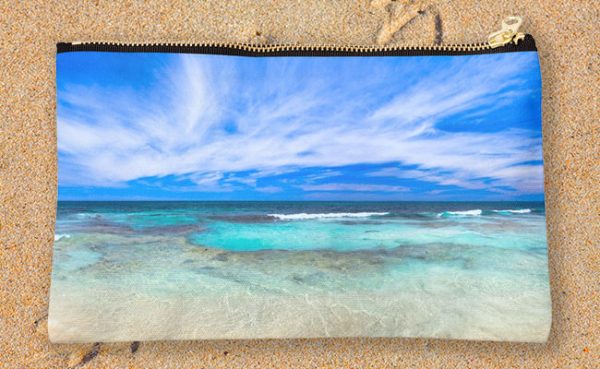 Ocean Tranquility, Yanchep Studio Pouch design by Dave Catley featuring Ocean Tranquility near the Spot at Yanchep available from our MADAboutWA store.