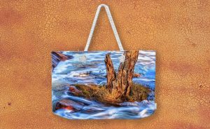 Rustic Island, Noble Falls, Perth Weekender Tote Bag design by Dave Catley featuring A Rustic Island, Noble Falls, Perth available from our Dave-Catley.pixels.com store.