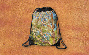 Spot the Koala, Yanchep National Park Drawstring Bag design by Dave Catley featuring Koalas blending in available from our MADCAT.RedBubble.com store.