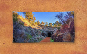 Swan View Railway Tunnel Beach Towel design by Dave Catley featuring Swan View Railway Tunnel, John Forrest National Park available from our Dave Catley pixels.com store.