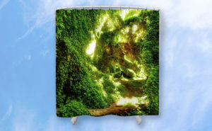 The Secret Garden, Gwelup Shower Curtain design by Dave Catley featuring Golden Path through the Secret Garden, Gwelup, Perth available from our Dave Catley pixels.com store.