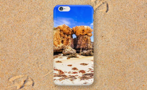 The Sentry, Two Rocks iPhone Case design by Dave Catley featuring Southerly Rock at Two Rocks giving the suburb its name available from our MADCAT RedBubble.com store.