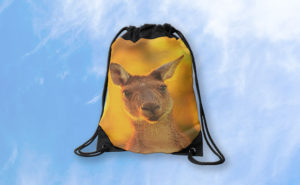 What's Up, Yanchep National Park Drawstring Bag design by Dave Catley featuring Attentive Kangaroo, Yanchep National Park available from our MADCAT.RedBubble.com store.